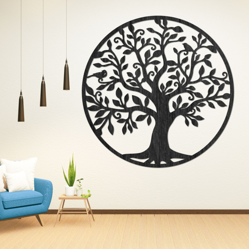 Tablou din lemn pomul vieții