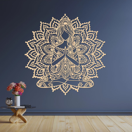 Decor de perete mandala din lemn | SERENITAS