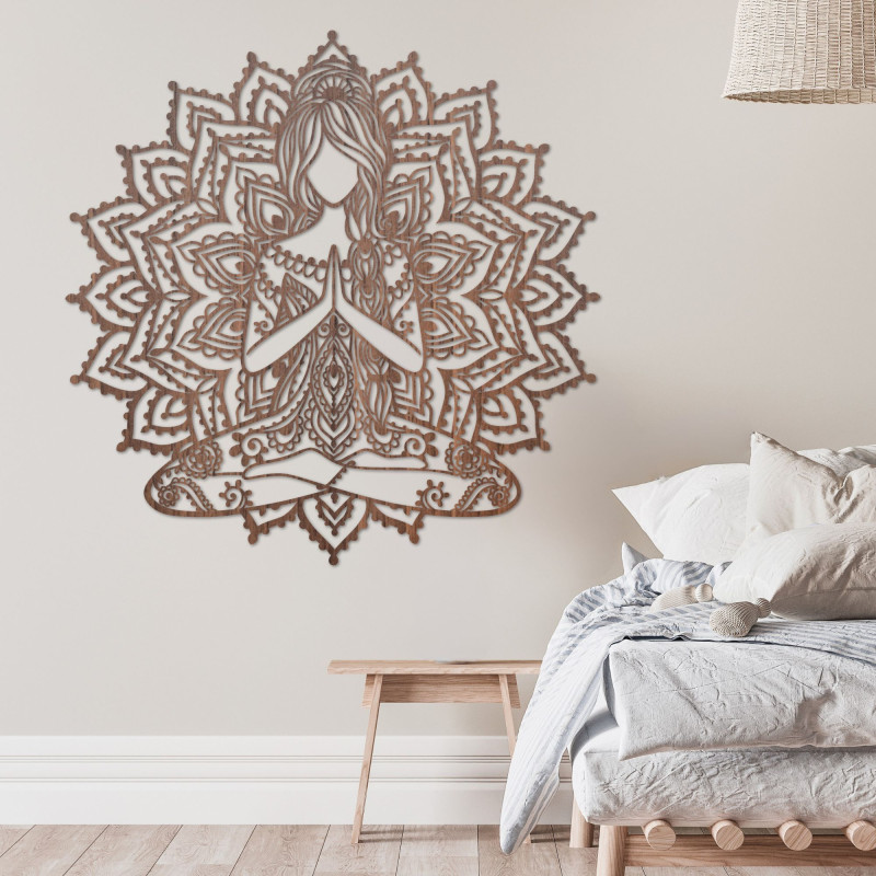 Decor de perete mandala din lemn | SERENITAS