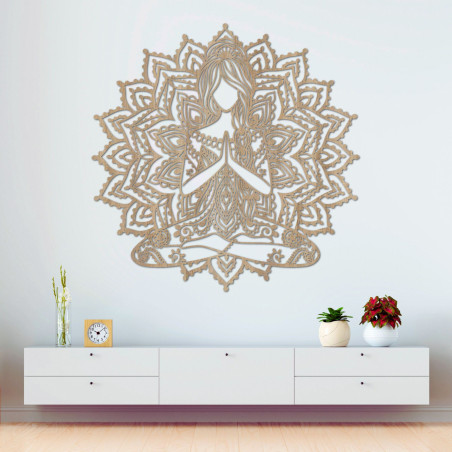 Decor de perete mandala din lemn | SERENITAS