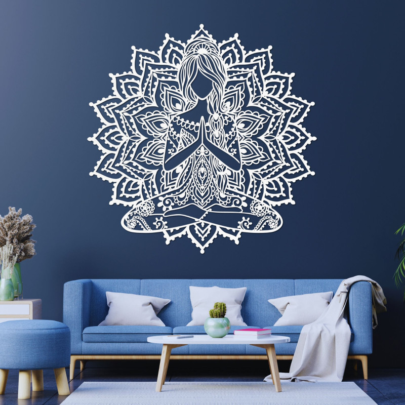 Decor de perete mandala din lemn | SERENITAS
