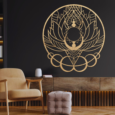 Pictură murală sculptată a florii soarelui Pictură murală sculptată a florii soarelui