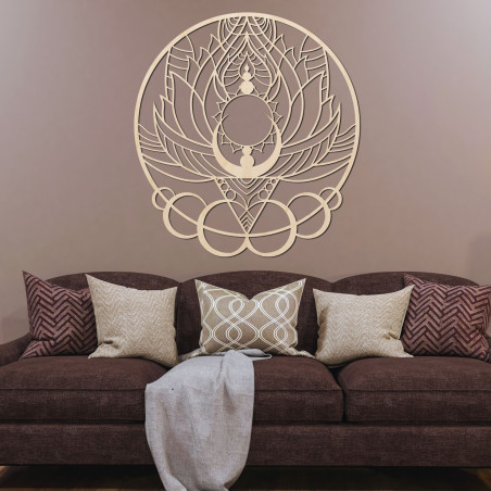 Perete sculptat – Floarea soarelui ca decor artistic din lemn Perete sculptat – Floarea soarelui ca decor artistic din lemn