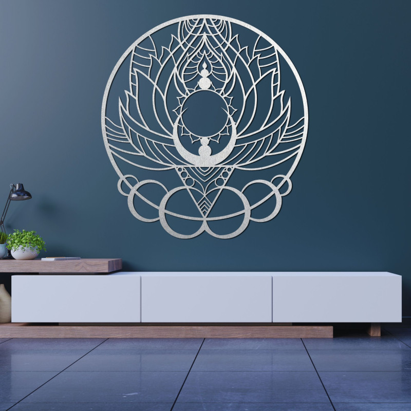 Pictură murală sculptată floarea soarelui - FLOS