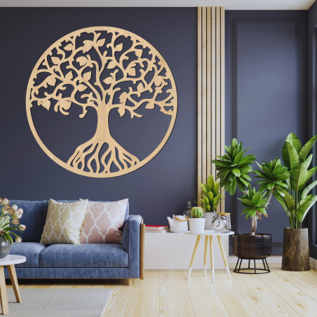 Decor elegant de perete din lemn copac de viață - ETERNA