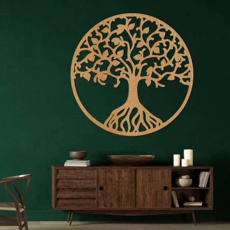 Decor elegant de perete din lemn copac de viață - ETERNA