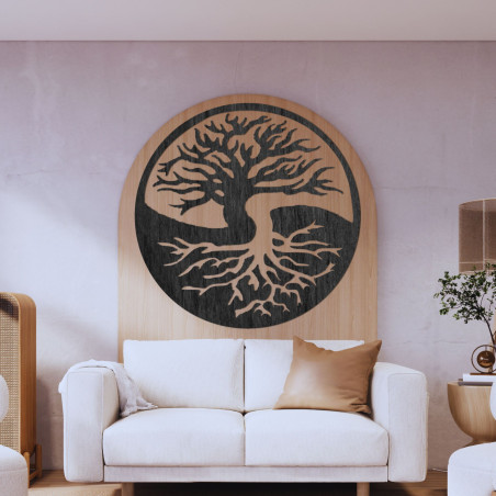 Decor de perete din lemn copac al vieții - DUALITA Decor de perete din lemn copac al vieții - DUALITA