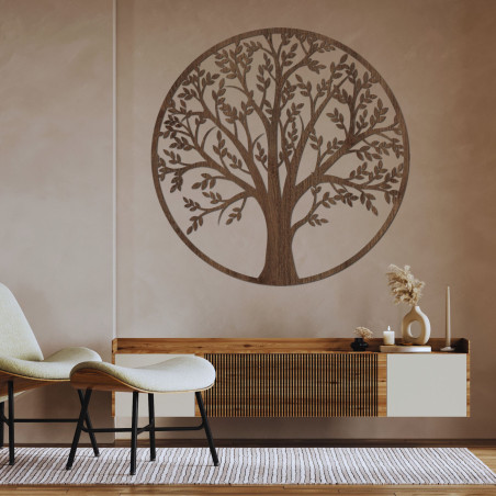 Decorațiune de perete cu arborele negru al vieții pentru sufragerie