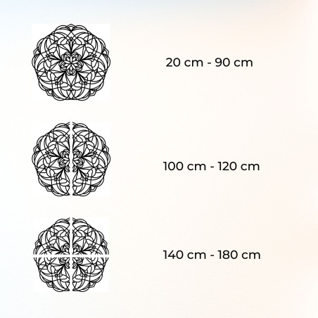 Mandala originală din lemn pentru decorarea elegantă a casei
