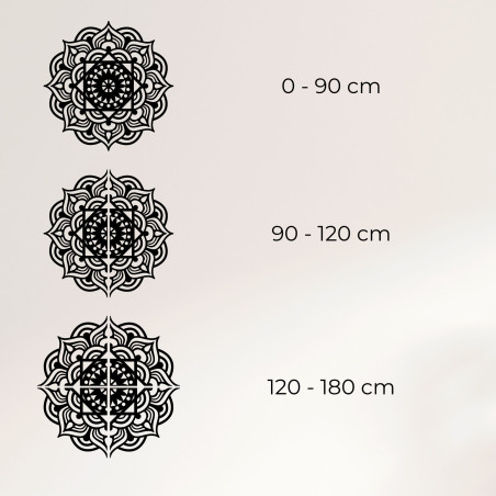 Mandala din lemn pe perete ca o pictură - SYMMETRY
