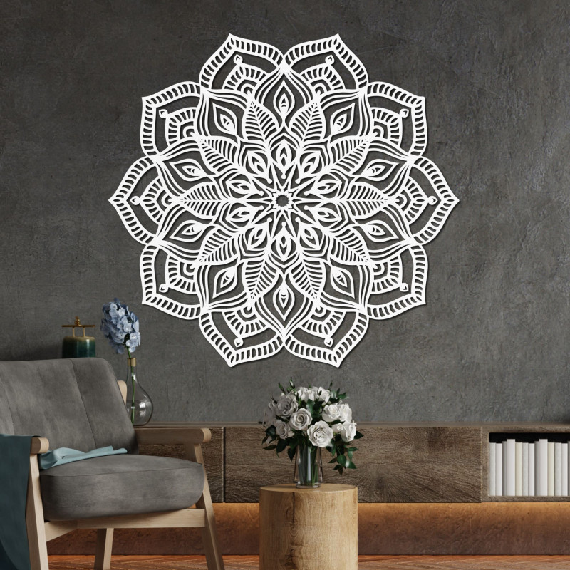 Decorațiune de perete luxoasă, floare a păcii și armoniei