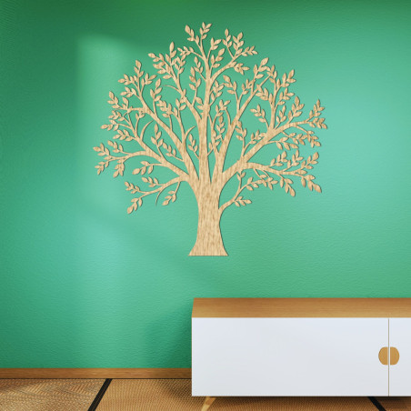 Copacul Vieții din lemn ca decorațiune modernă de perete