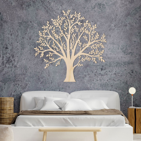 Copacul Vieții din lemn ca decorațiune modernă de perete