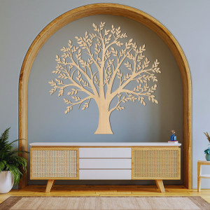 Decor din lemn sculptat copac de familie - FAMILIAE 2