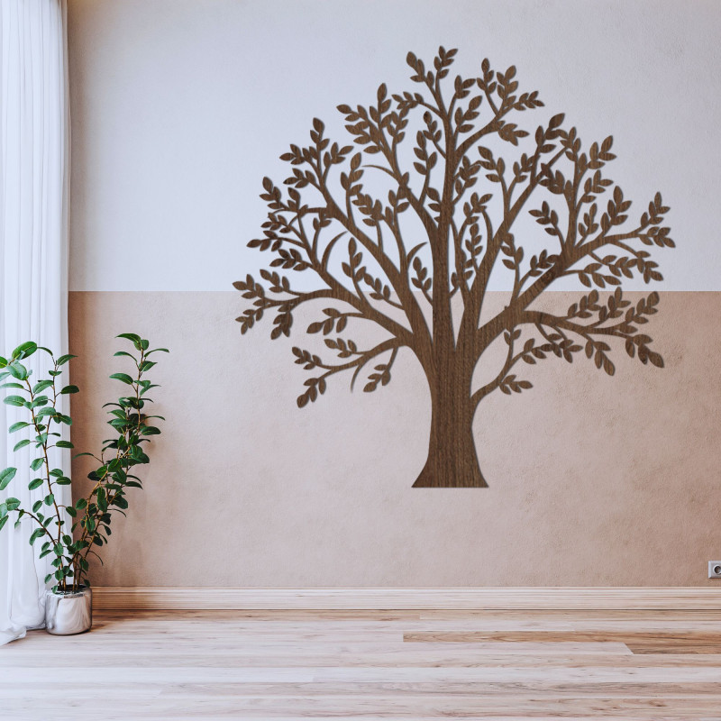Decorațiunea modernă din lemn, Copacul Vieții, va adăuga stil natural și eleganță interiorului tău.