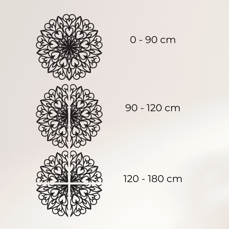 Mandala sculptată, decorațiuni de perete din...