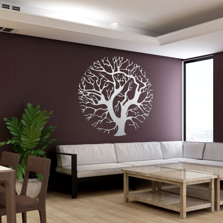 Tablou din lemn Copacul Vieții pe perete pentru un interior modern