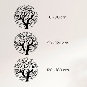 Decor de perete din lemn copac - TRES 2