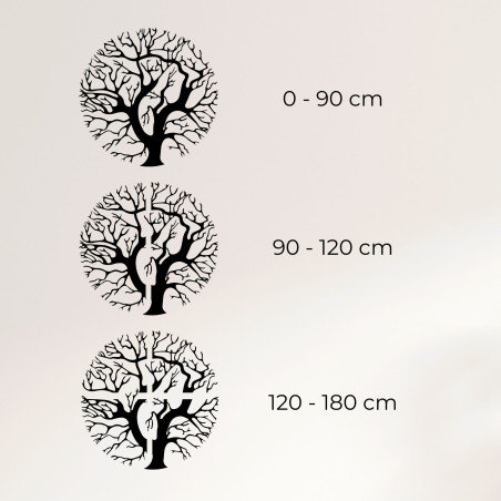 Decor de perete din lemn copac - TRES