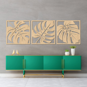 Decorațiune murală naturală cu monstera - SELERE 2