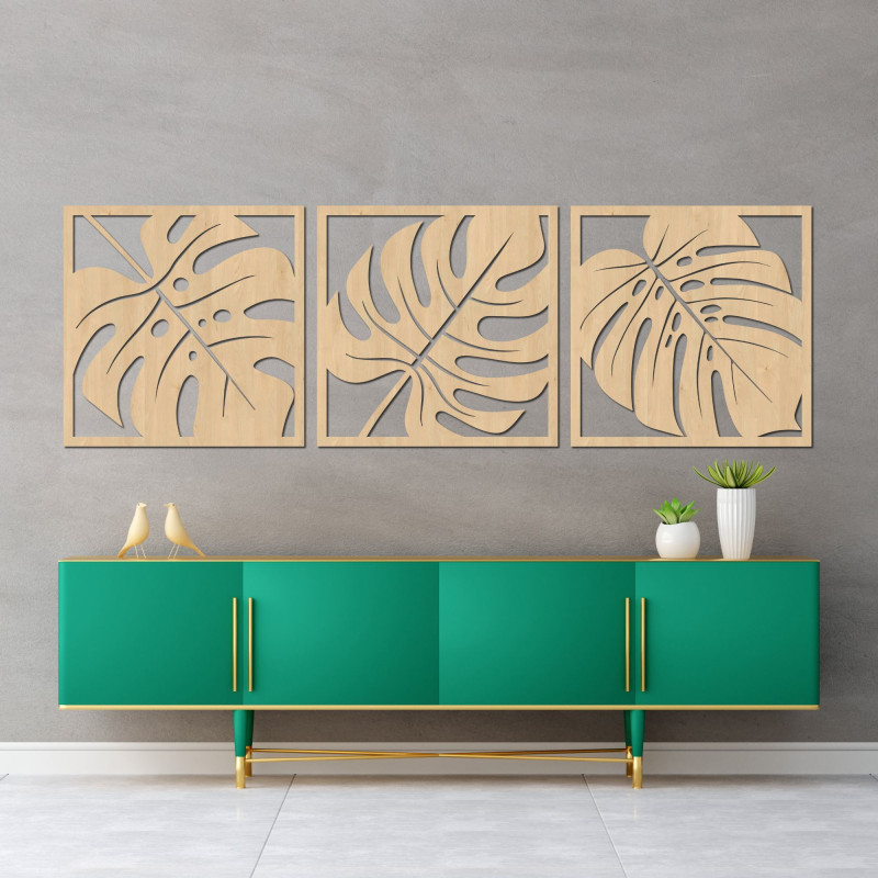 Decor natural de perete monstera - SELERE