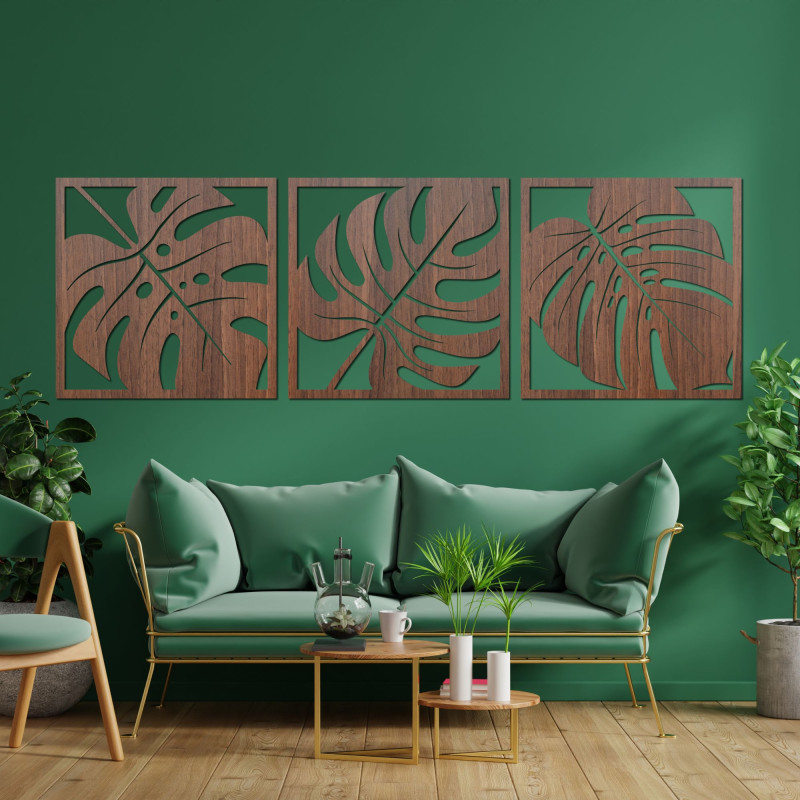 Decor natural de perete monstera - SELERE