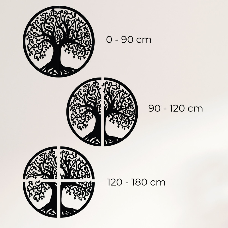 Decor de perete din lemn copac al vieții - FLOREO