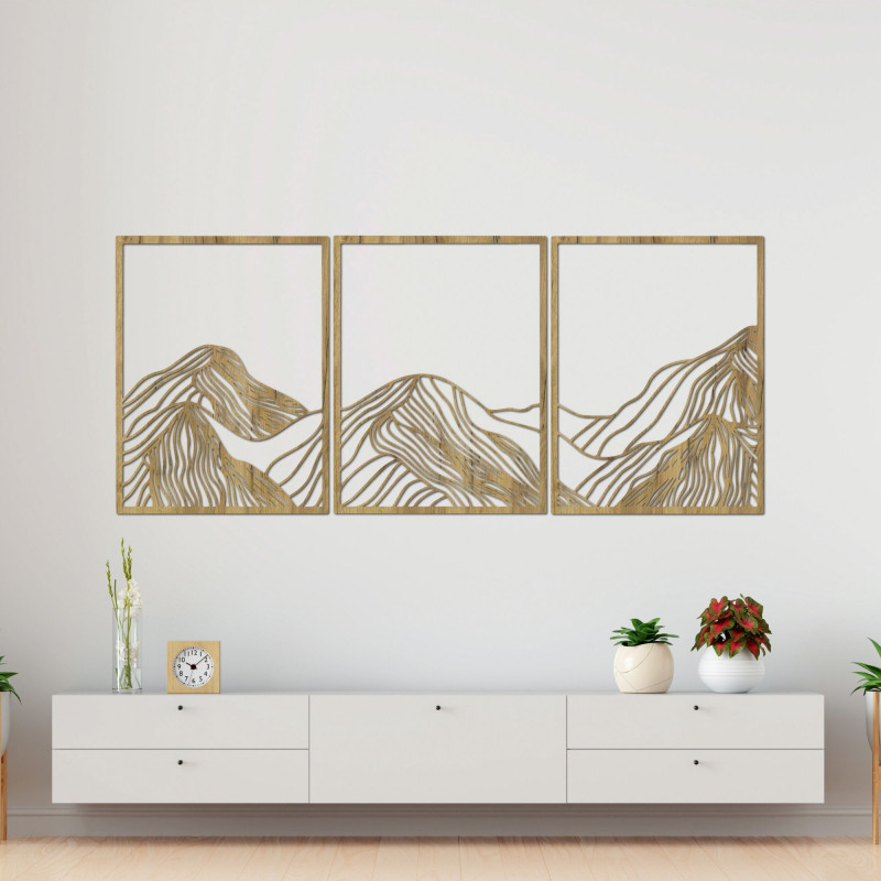 Decorațiuni elegante din lemn de munte