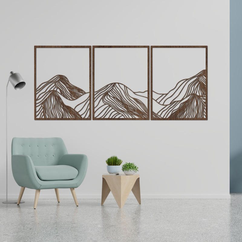 Decorațiuni elegante din lemn de munte