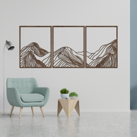 Munți decor elegant din lemn - MAUTANIS
