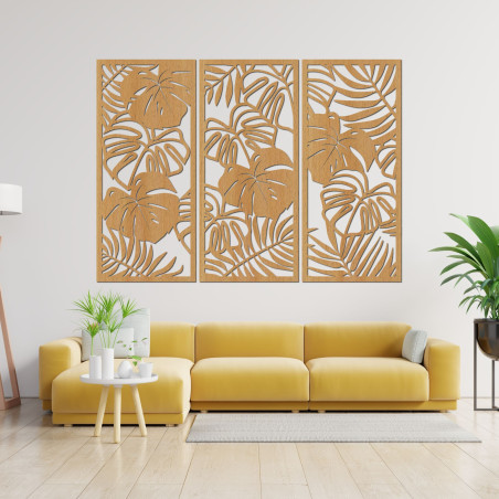 Frunze tropicale monstera și ferigă - LIBOGA