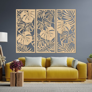 Frunze tropicale monstera și ferigă - LIBOGA 2