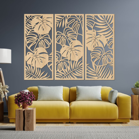 Frunze tropicale monstera și ferigă - LIBOGA