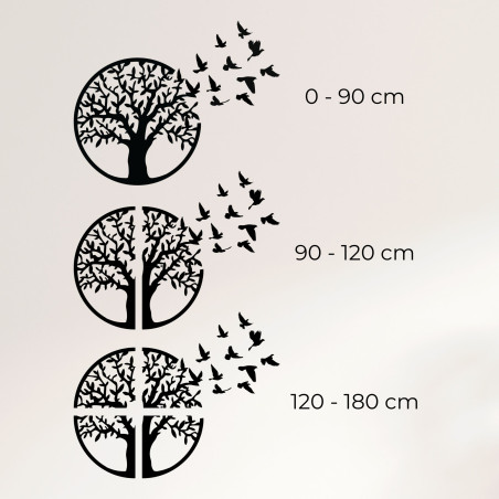 Tablou din lemn Copacul vieții: Panou decorativ rustic pentru casă