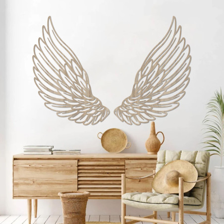 Decor de perete din lemn aripi de înger - DIVINUS