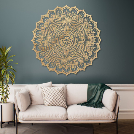 Mandala vindecătoare pe perete - Decorațiune elegantă pentru interiorul tău | LEER