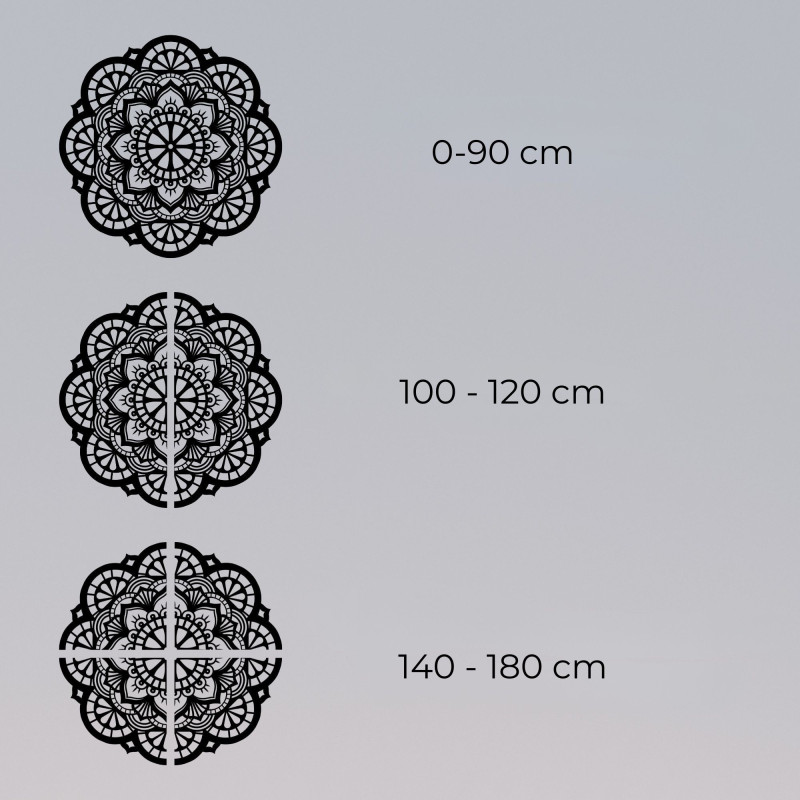 Perete decor din lemn mandala lumina vietii -...