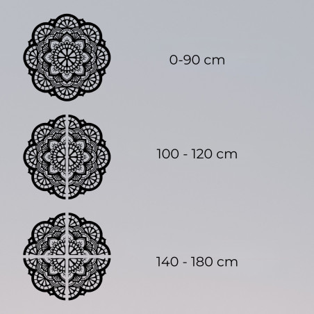 Perete decor din lemn mandala lumina vietii - LUMEN