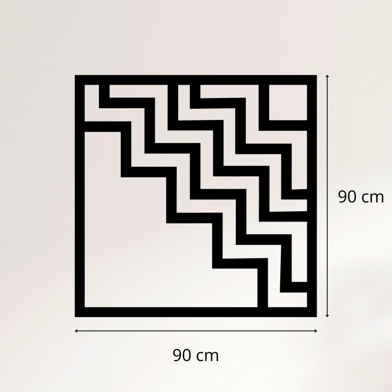 Decorațiune murală abstractă din lemn de culoare maro pentru un interior elegant