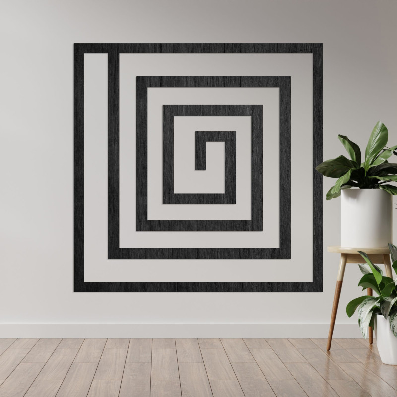 Decor spiralat din lemn