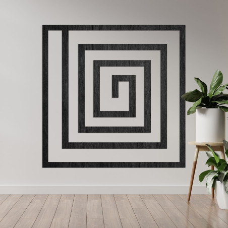 Decor spiralat din lemn