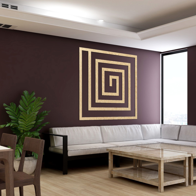 Forma spiralată aduce un sentiment de continuitate și fluiditate spațiului, rămânând în același timp curat și organizat vizual.