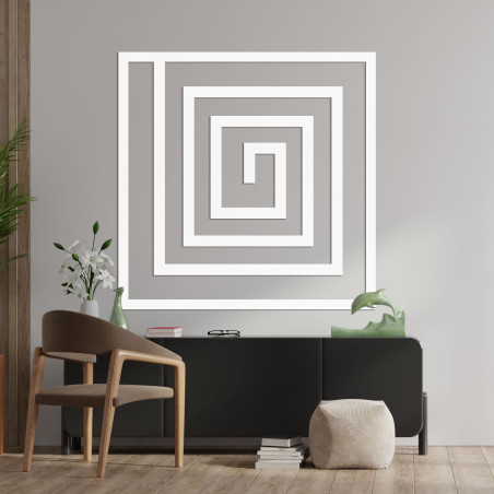 Decor spiralat din lemn