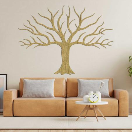 Elegantul decor din lemn pentru brad va impresiona prin designul său minimalist și manopera precisă.
