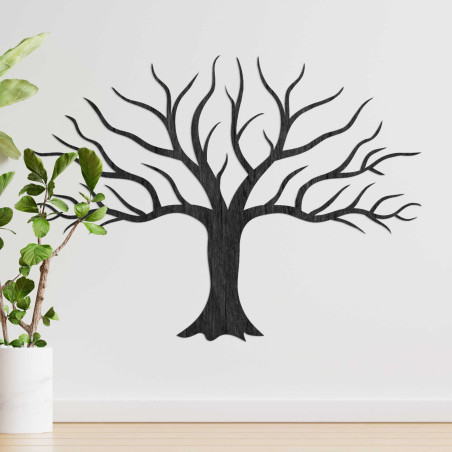 Pictură murală decorativă din lemn cu crengi de copac - KORNE