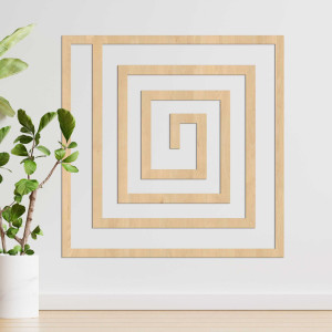 Decor geometric din lemn - WOORTLE 2
