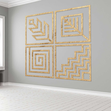 O pictură murală din patru piese care îți va umple perfect spațiul O pictură murală din patru piese care îți va umple perfect spațiul