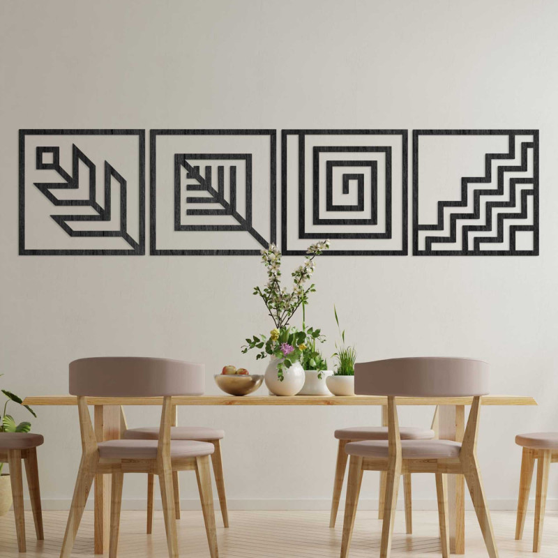 O pictură murală din patru piese care îți va umple perfect spațiul