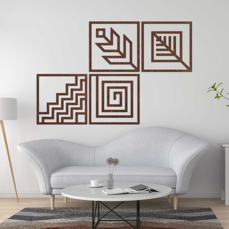 O pictură murală din patru piese care îți va umple perfect spațiul