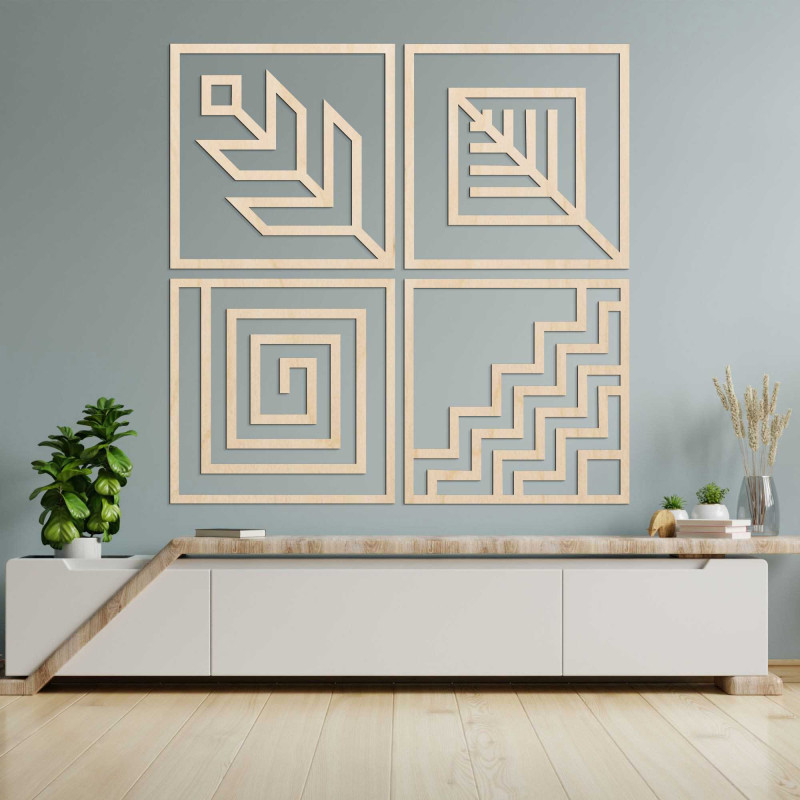 O pictură murală din patru piese care îți va umple perfect spațiul